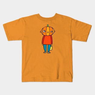 Pumpkin Boy Kids T-Shirt